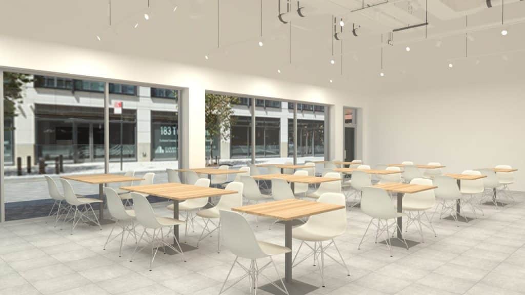 Space X Cafeteria 3D Rendering - 2