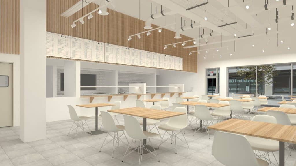 Space X Cafeteria 3D Rendering - 4